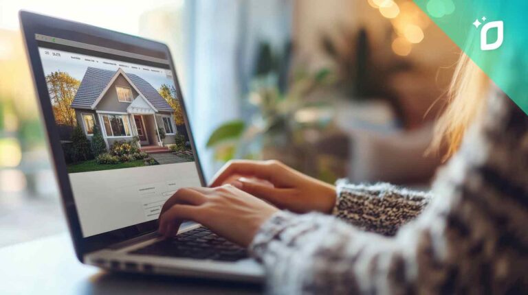 Woman budgeting for a home purchase on laptop